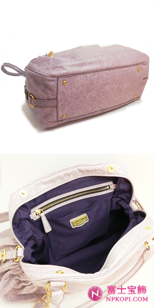 MIUMIU ミュウミュウ 2Wayバッグ レディース ショルダーストラップ付き レザー オパールピンク （RR1424 NAPPA CHARM OPALE）